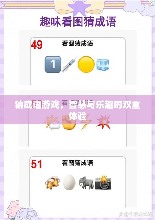 猜成语游戏，智慧与乐趣的双重体验
