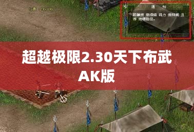 超越极限2.30：技术创新与应用实践解析