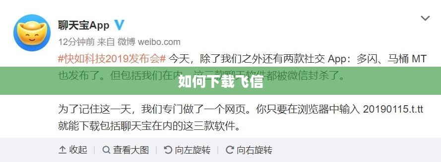 手机下载飞信详细步骤解析