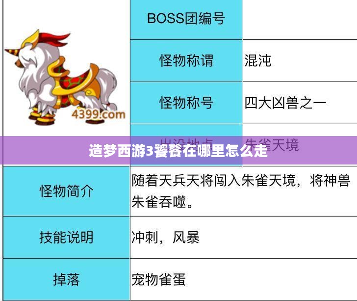 探秘《造梦西游3》饕餮所在地：解锁隐藏副本
