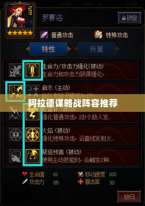 阿拉德谋略战高效阵容构建指南