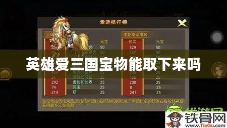 揭秘三国英雄钟爱的宝物及其神秘力量