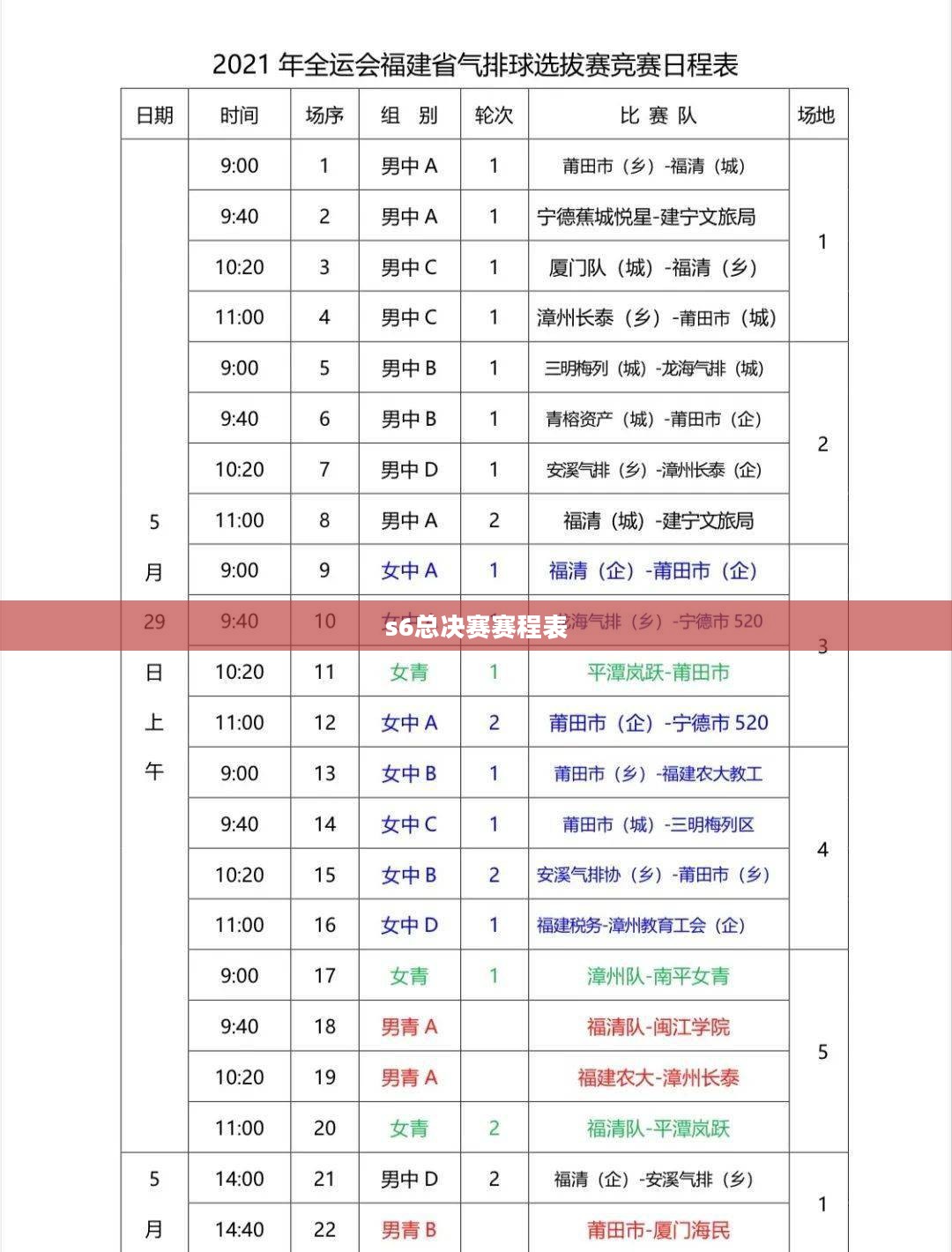 S6总决赛赛程安排及精彩瞬间解析