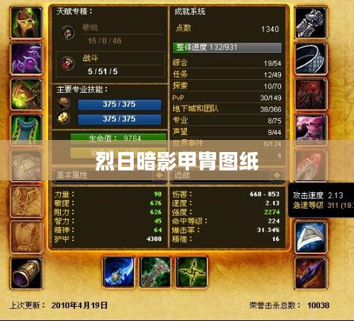 烈日暗影甲胄：神秘军事装备的历史与应用解析