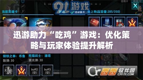 迅游助力“吃鸡”游戏：优化策略与玩家体验提升解析