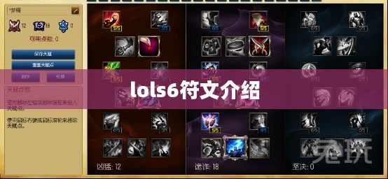 LOLs6符文搭配攻略与实战应用解析
