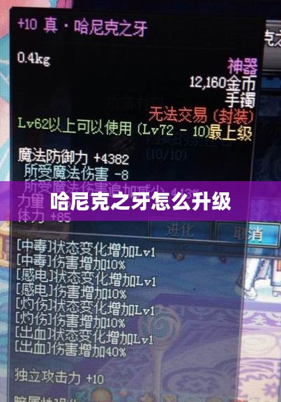 哈尼克之牙的神秘力量与应用解析
