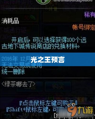 《光之预言书》的历史渊源与内容解析