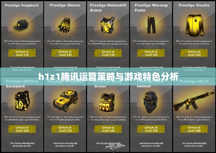 h1z1腾讯运营策略与游戏特色分析