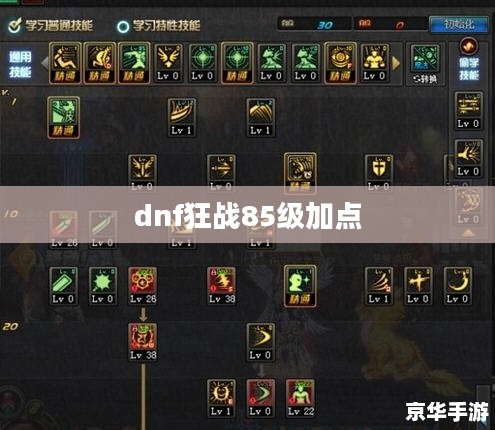 DNF85级狂战士技能加点详细解析