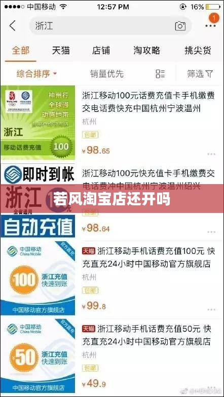 若风淘宝店：潮流服饰的电商典范