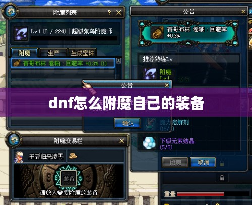 DNF附魔系统解析与实战指南