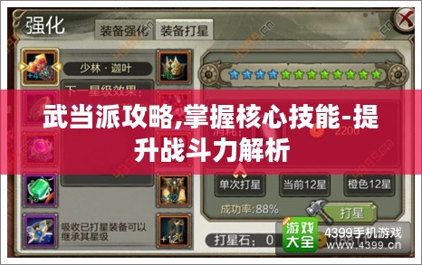 武当派攻略,掌握核心技能-提升战斗力解析
