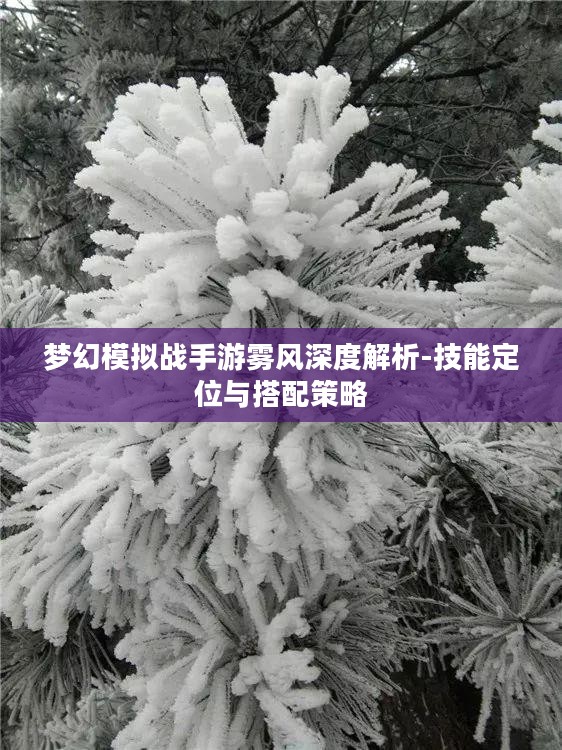 梦幻模拟战手游雾风深度解析-技能定位与搭配策略