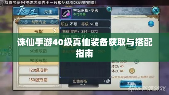 诛仙手游40级真仙装备获取与搭配指南
