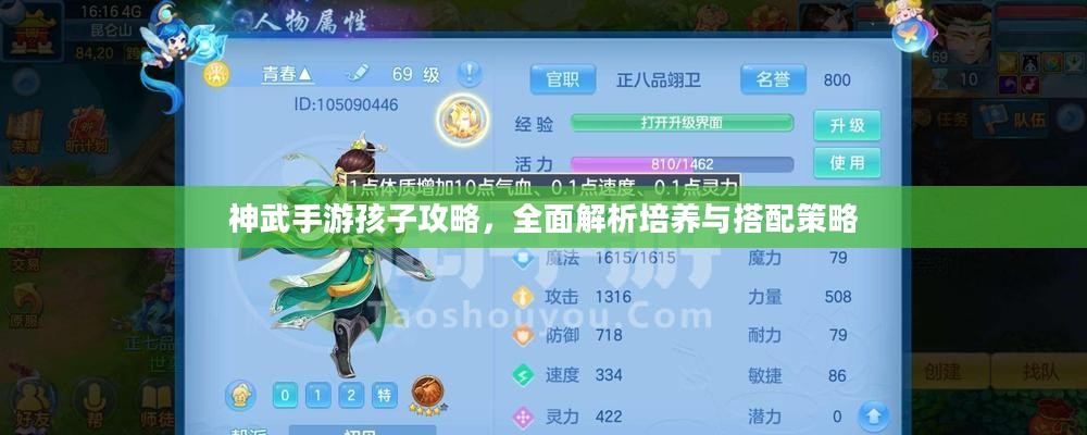 神武手游孩子攻略，全面解析培养与搭配策略