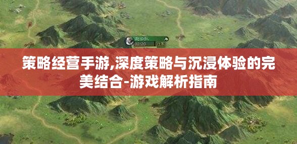 策略经营手游,深度策略与沉浸体验的完美结合-游戏解析指南