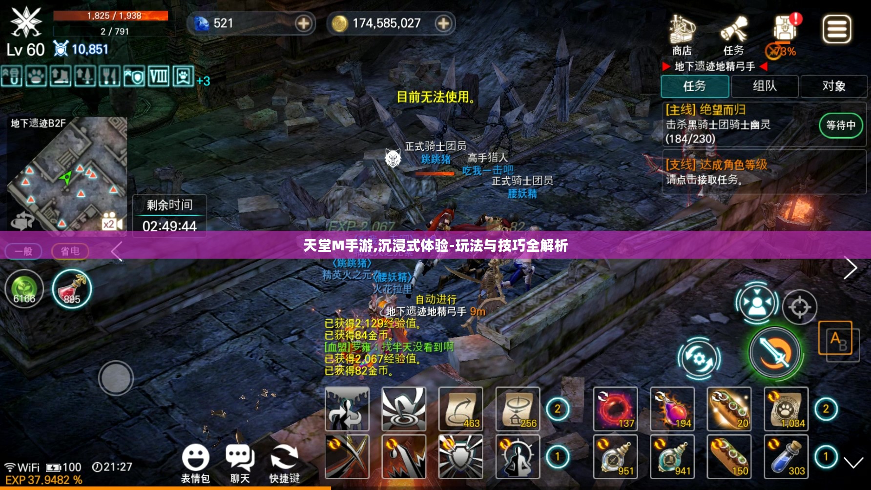天堂M手游,沉浸式体验-玩法与技巧全解析