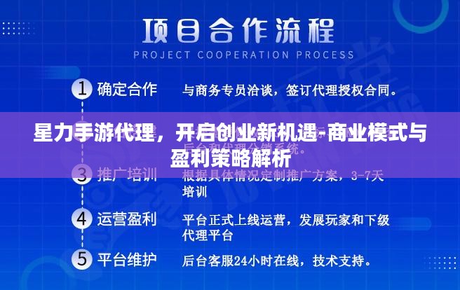 星力手游代理，开启创业新机遇-商业模式与盈利策略解析