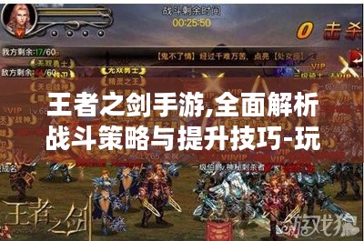王者之剑手游,全面解析战斗策略与提升技巧-玩家进阶指南