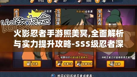 火影忍者手游照美冥,全面解析与实力提升攻略-SSS级忍者深度评测