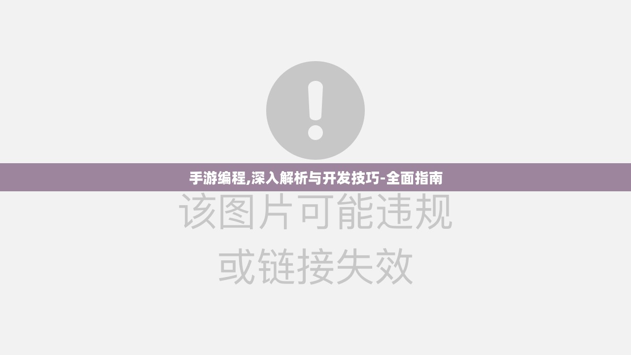 手游编程,深入解析与开发技巧-全面指南