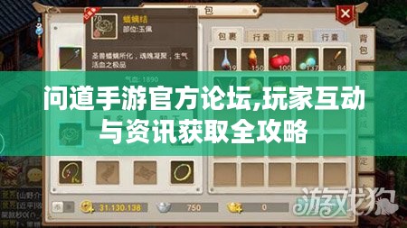 问道手游官方论坛,玩家互动与资讯获取全攻略