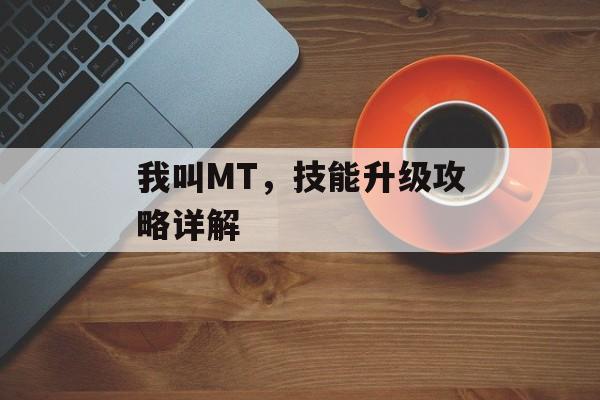 我叫MT，技能升级攻略详解