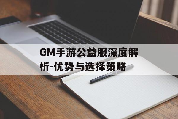 GM手游公益服深度解析-优势与选择策略
