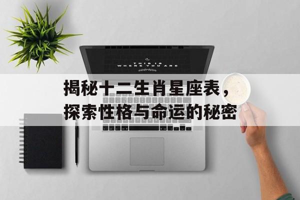 揭秘十二生肖星座表，探索性格与命运的秘密