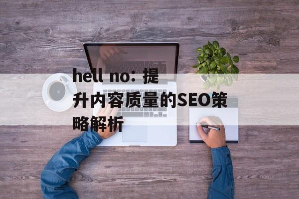 hell no: 提升内容质量的SEO策略解析