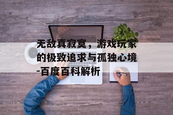 无敌真寂寞，游戏玩家的极致追求与孤独心境-百度百科解析