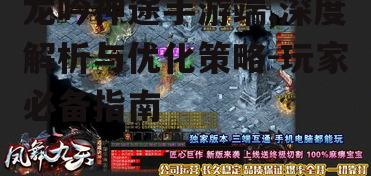 龙吟神途手游端,深度解析与优化策略-玩家必备指南