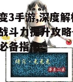 仙变3手游,深度解析与战斗力提升攻略-玩家必备指南