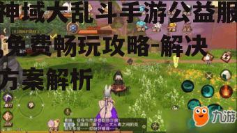 神域大乱斗手游公益服,免费畅玩攻略-解决方案解析