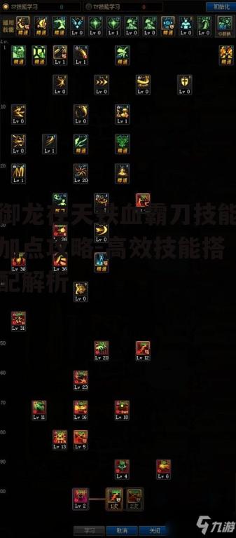 二、核心主动技能加点