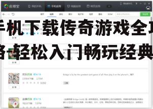 二、寻找正规的游戏下载渠道