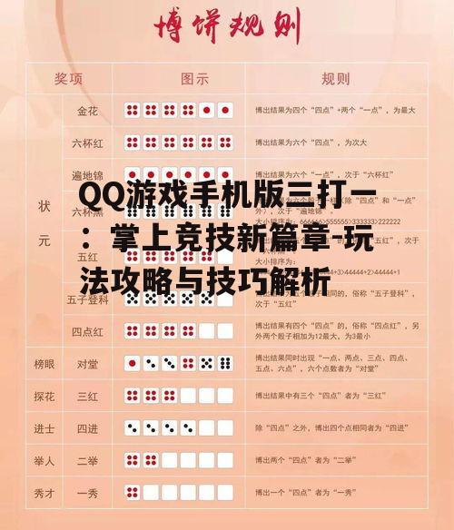 二、游戏规则与基本玩法