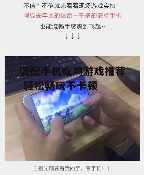 二、适合低配手机的吃鸡游戏推荐