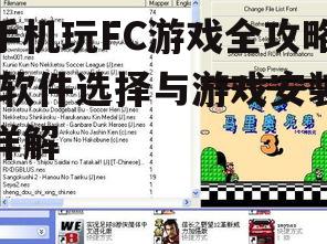 手机玩FC游戏全攻略-软件选择与游戏安装详解
