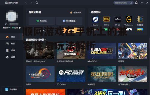 三、手机玩顺网游戏的体验
