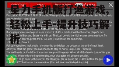 二、游戏操作与基本玩法