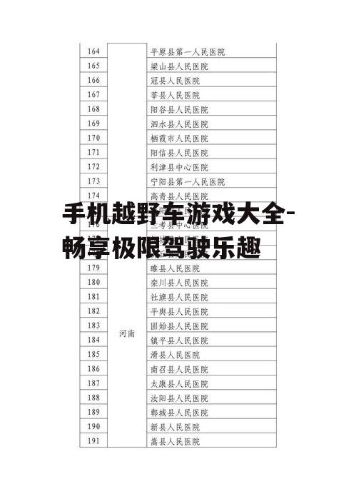二、热门越野车游戏推荐