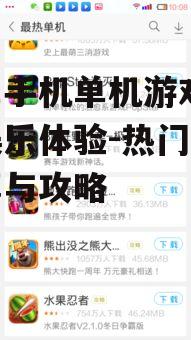 安卓手机单机游戏,提升娱乐体验-热门游戏推荐与攻略