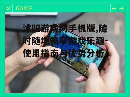 二、如何使用沭阳游戏网手机版