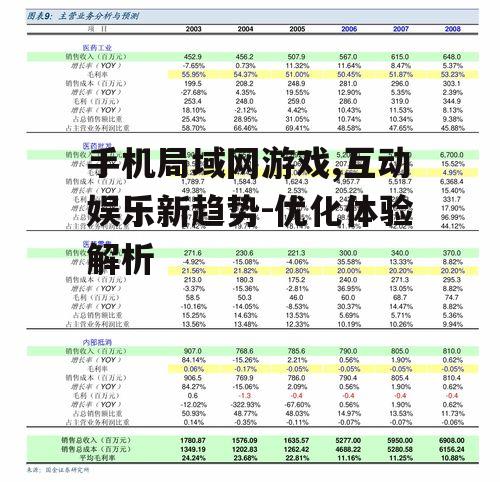 手机局域网游戏,互动娱乐新趋势-优化体验解析