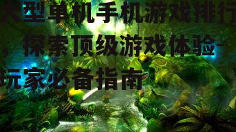 三、如何选择适合自己的大型单机游戏