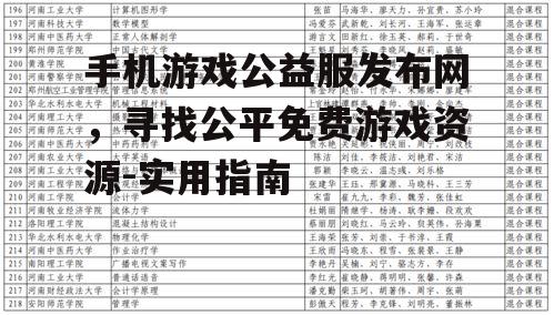 二、选择合适的公益服发布网