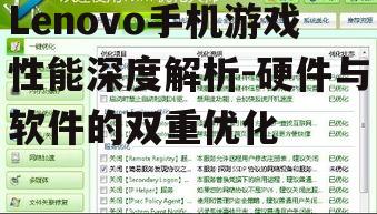 二、软件优化的关键作用