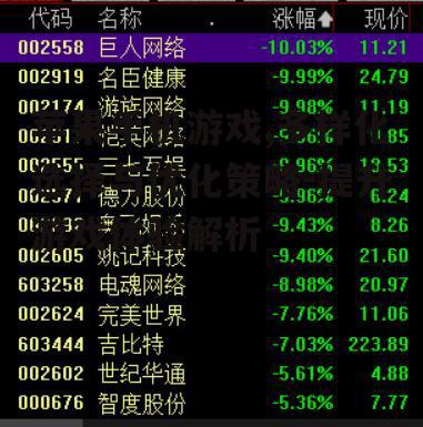 二、热门游戏类型分析